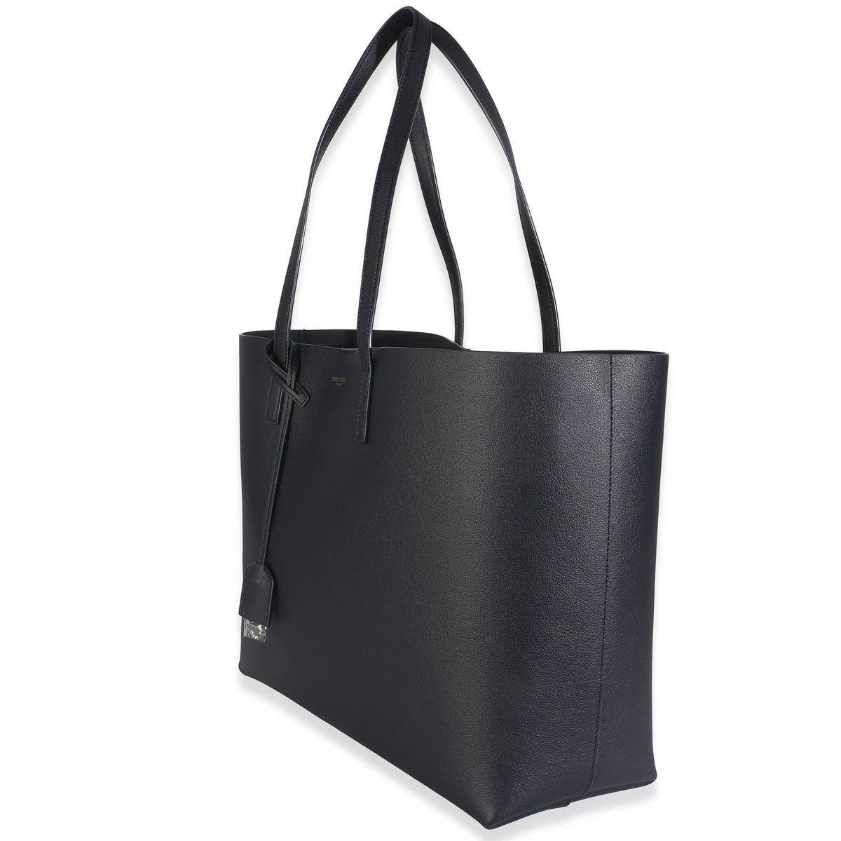Deep Marine Calfskin Large Shopping Tote