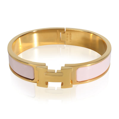 Gold-Plated  Clic H In Rose Candeur Bracelet