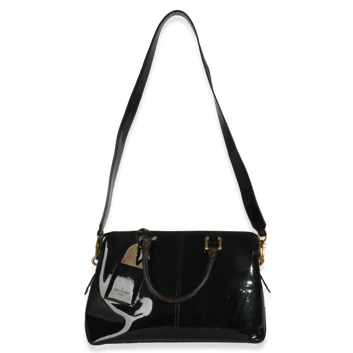 Black Vernis Miroir Tote Bag