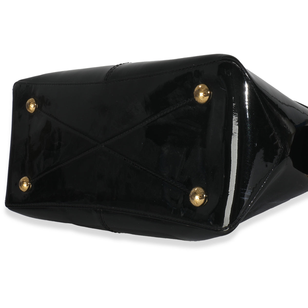 Black Vernis Miroir Tote Bag