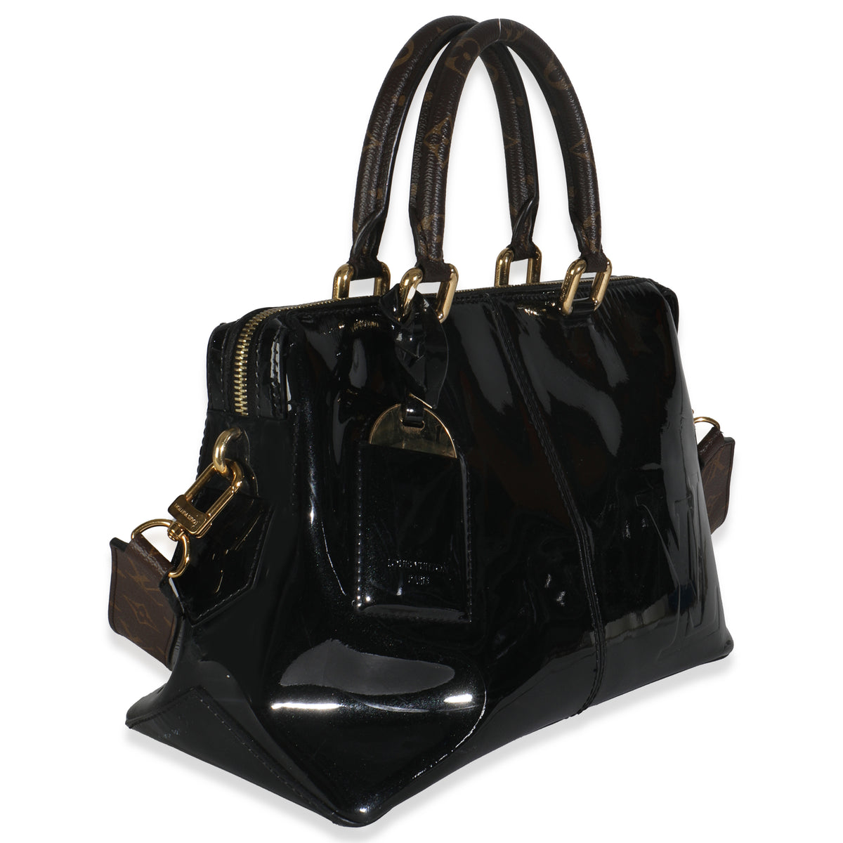 Black Vernis Miroir Tote Bag