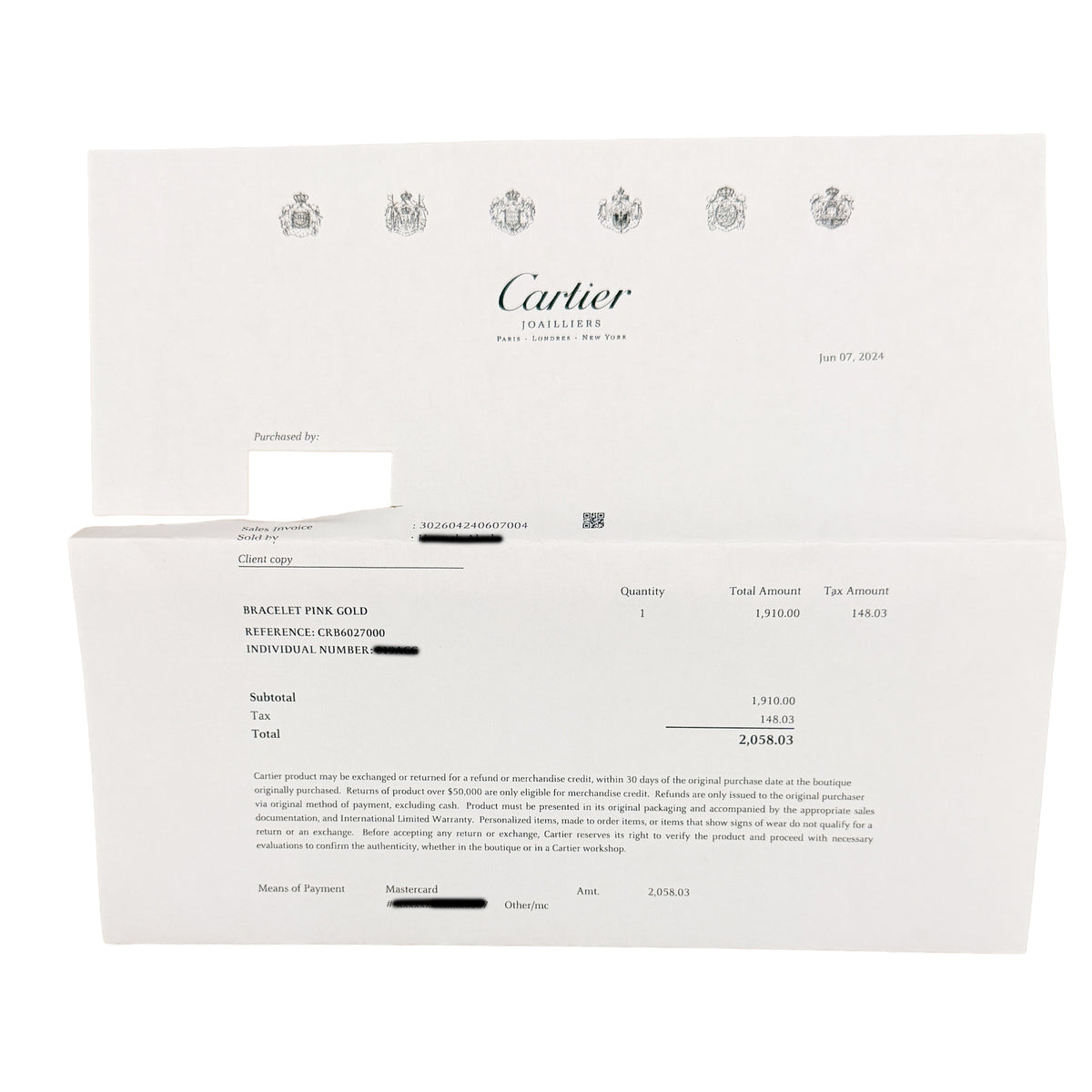 Rose Gold  Love Bracelet