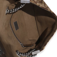 Brown Chenille Vitello Seta FF Midi Chain Baguette