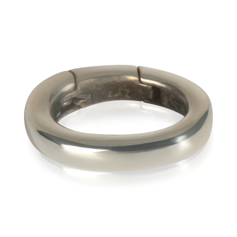 Sterling Silver  Clasping Charm Ring