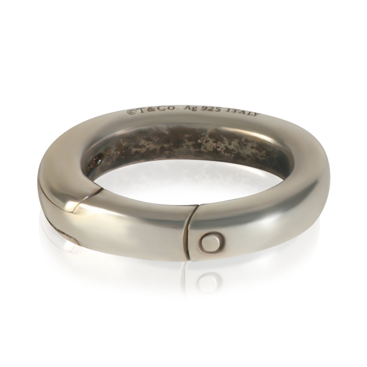 Sterling Silver  Clasping Charm Ring