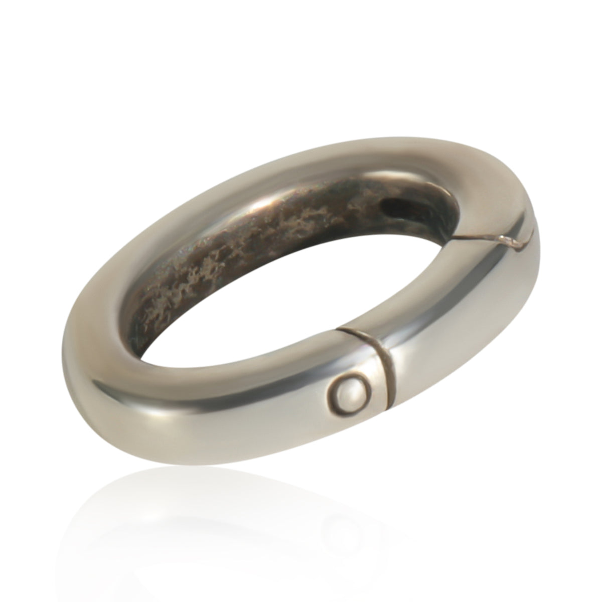 Sterling Silver  Clasping Charm Ring
