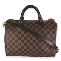 Damier Ebene Canvas Speedy Bandouliere 30