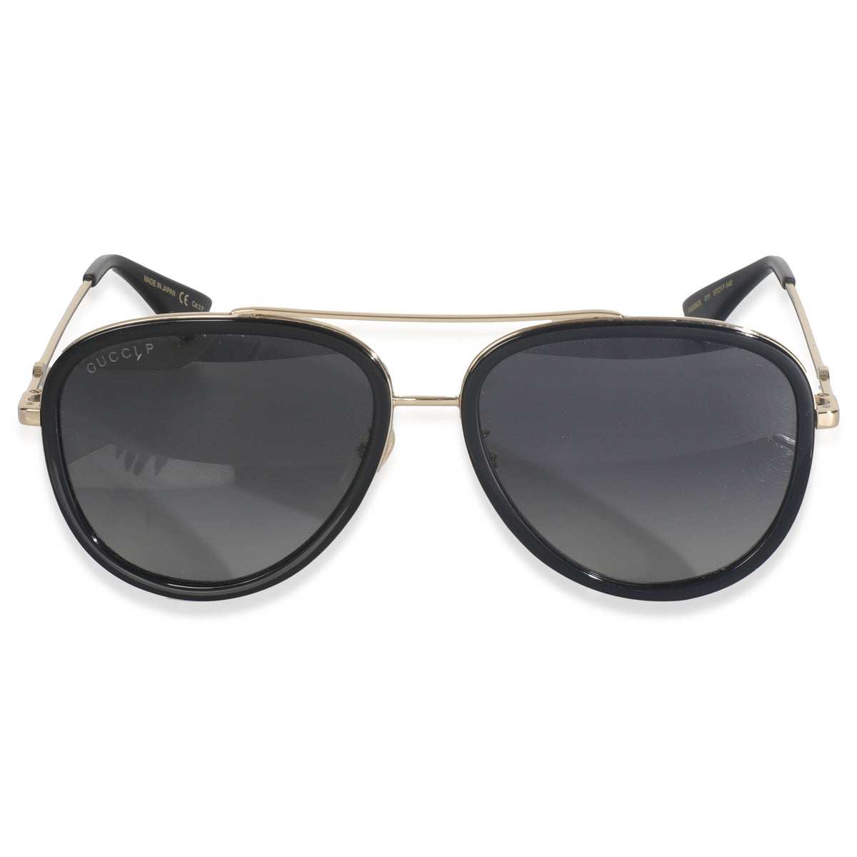 Black Gold Metal Bee Aviator Sunglasses