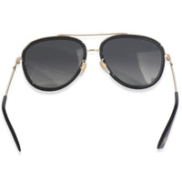 Black Gold Metal Bee Aviator Sunglasses