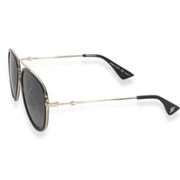 Black Gold Metal Bee Aviator Sunglasses