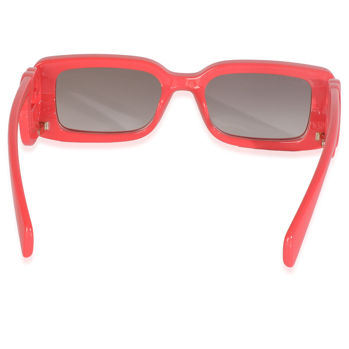 Coral Acetate Rectangle Frame GG Sunglasses