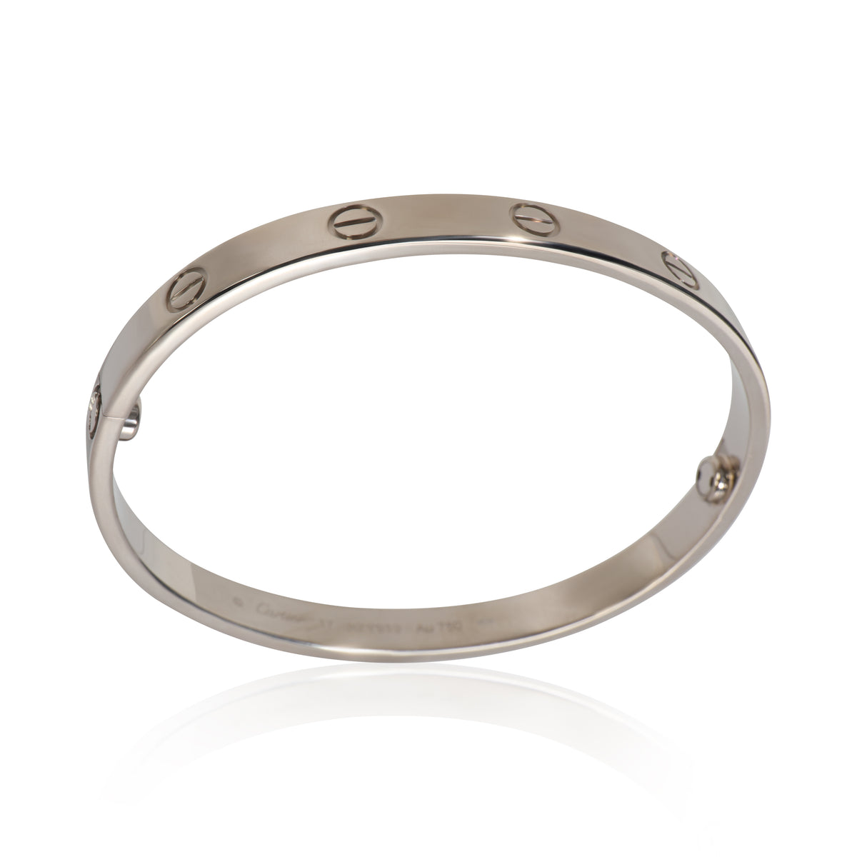 Cartier White Gold  Love Bracelet clasp