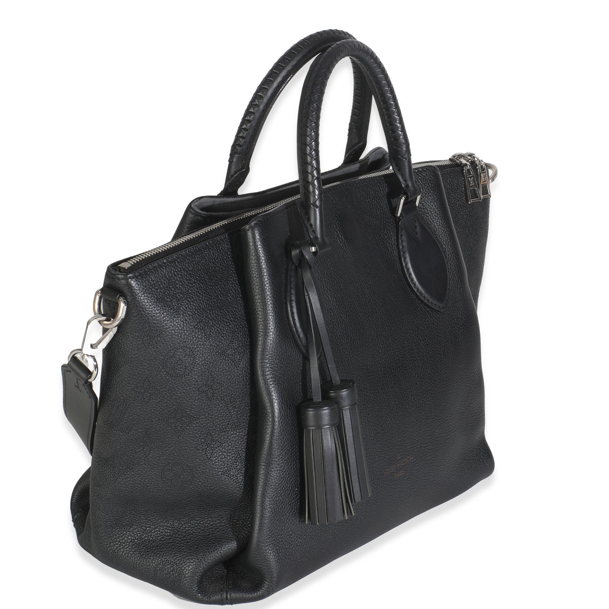 Louis Vuitton Black Monogram Mahina Haumea Bag Handbag pv