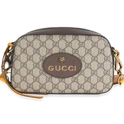 Beige Ebony GG Supreme Canvas Neo Vintage Messenger Bag