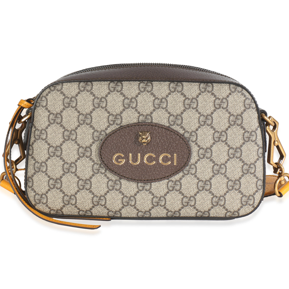 Beige Ebony GG Supreme Canvas Neo Vintage Messenger Bag