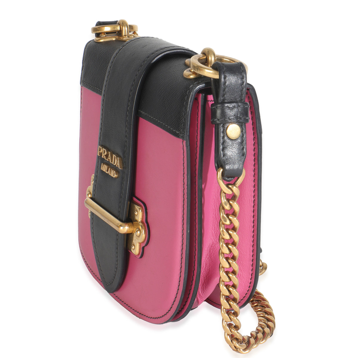 Pink City Calf Saffiano Small Pionniere Crossbody