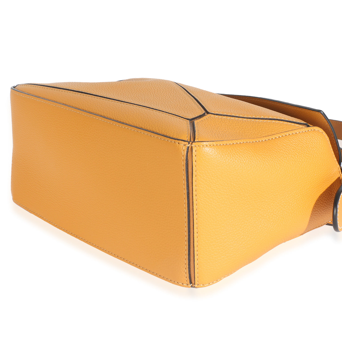 Loewe Yellow Grained Calfskin Small Puzzle Bag Handbag box
