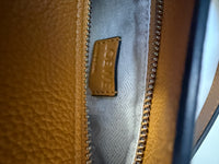 Yellow Grained Calfskin Small Puzzle Bag