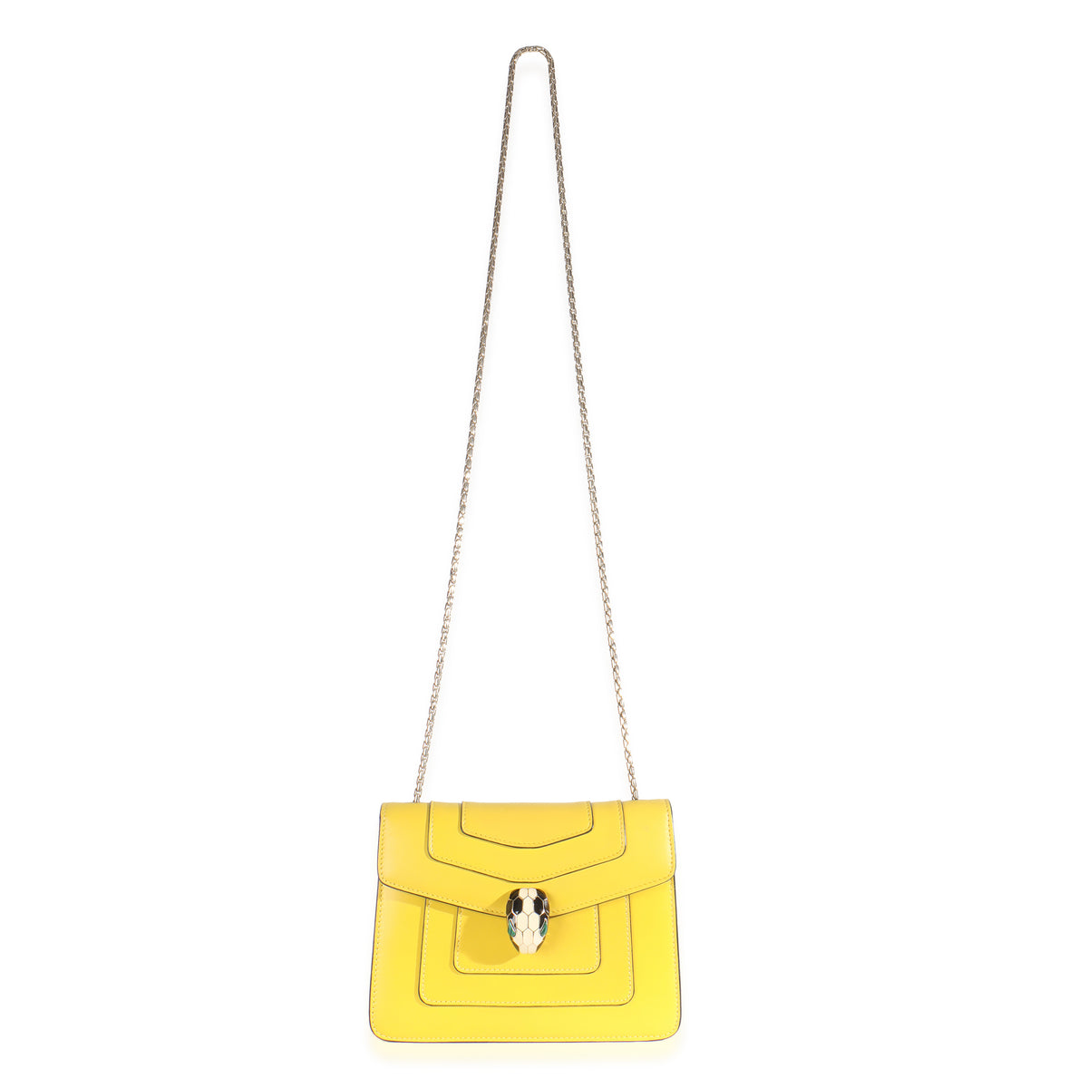 Bvlgari Yellow Smooth Calfskin Small Serpenti Forever