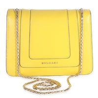 Bvlgari Yellow Smooth Calfskin Small Serpenti Forever