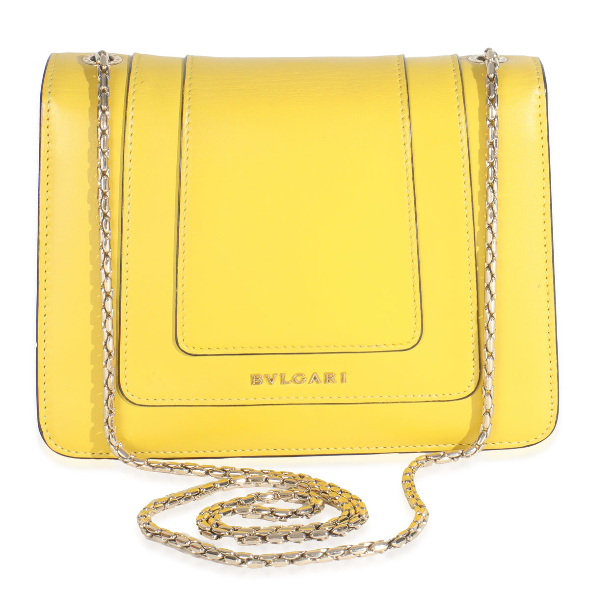 Bvlgari Yellow Smooth Calfskin Small Serpenti Forever