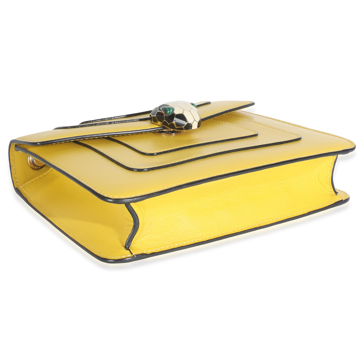 Bvlgari Yellow Smooth Calfskin Small Serpenti Forever