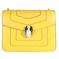 Bvlgari Yellow Smooth Calfskin Small Serpenti Forever