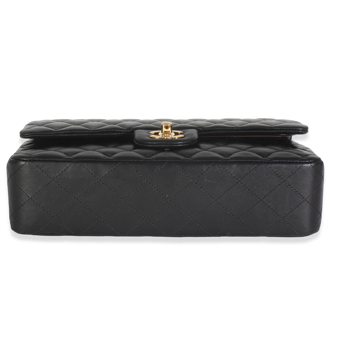 Black Quilted Lambskin Medium Classic Double Flap Bag