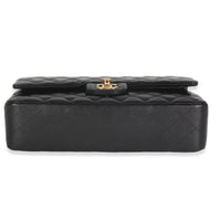 Black Quilted Lambskin Medium Classic Double Flap Bag
