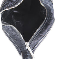 Black Metallic Monogram Satin Mini Boulogne