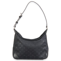 Black Metallic Monogram Satin Mini Boulogne