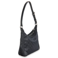 Black Metallic Monogram Satin Mini Boulogne