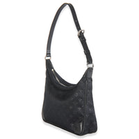 Black Metallic Monogram Satin Mini Boulogne