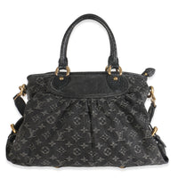 Black Monogram Denim Neo Cabby MM