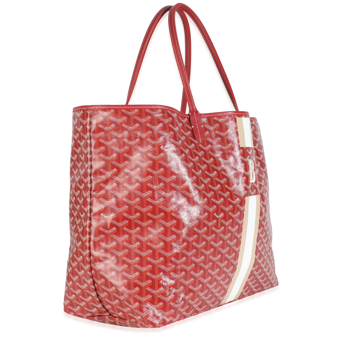 Red Goyardine Canvas Saint Louis GM
