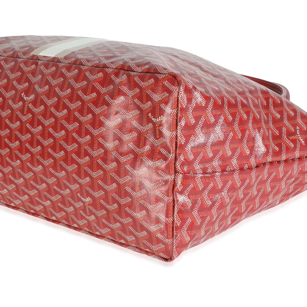 Red Goyardine Canvas Saint Louis GM