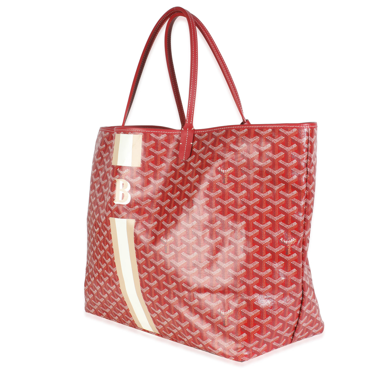 Red Goyardine Canvas Saint Louis GM