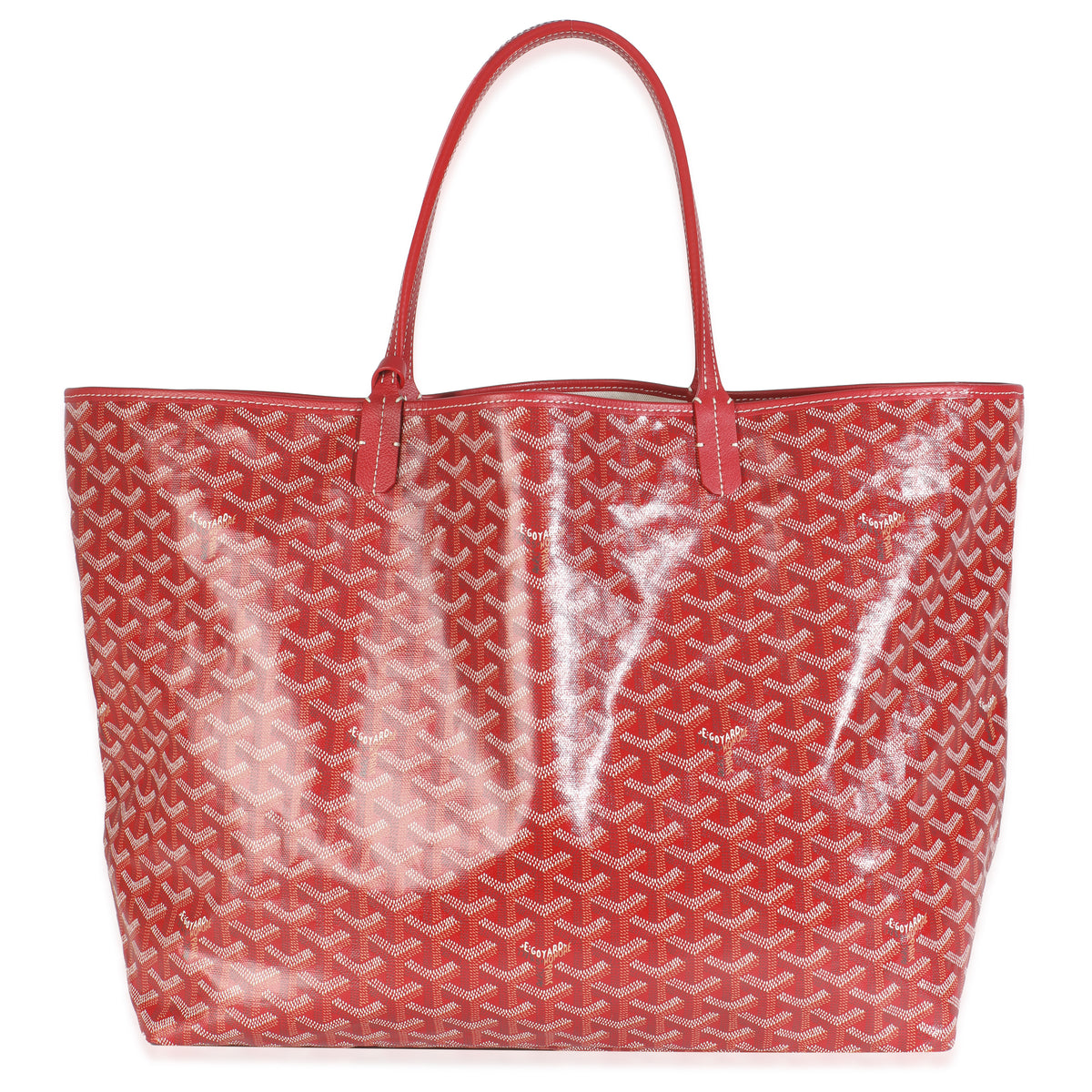 Red Goyardine Canvas Saint Louis GM