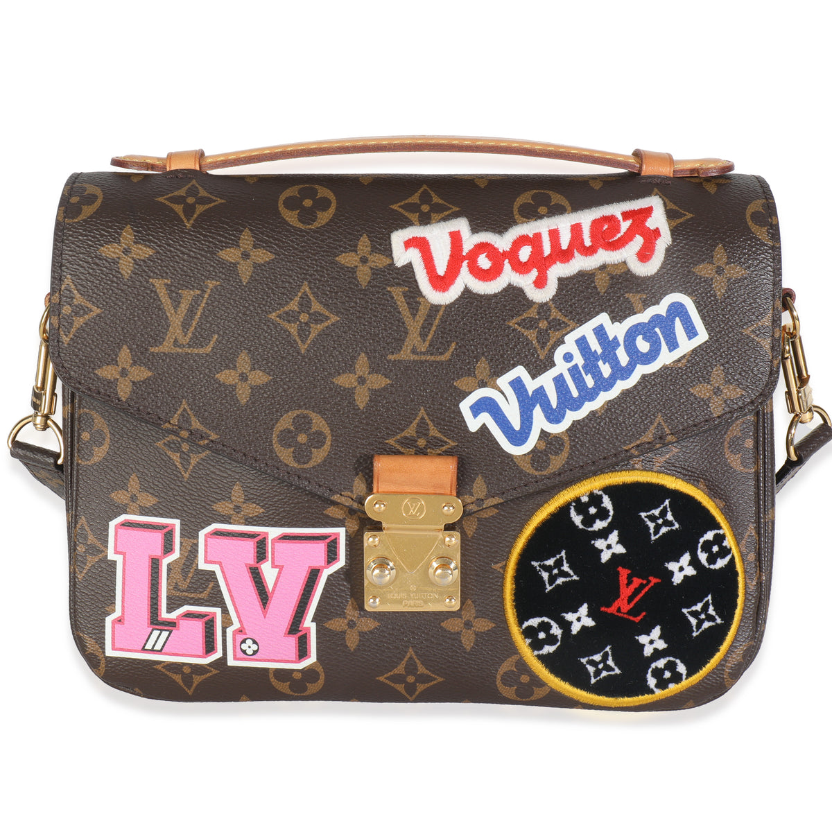 Monogram Canvas Patches Pochette Metis