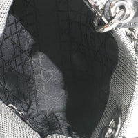 Christian Dior Vintage Black White Houndstooth Canvas Mini Lady Dior Handbag av