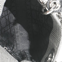 Vintage Black White Houndstooth Canvas Mini Lady Dior