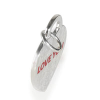 Sterling Silver  Love You Charm