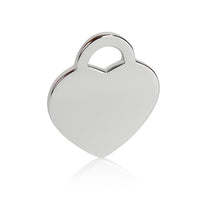 Sterling Silver  Medium Heart Charm