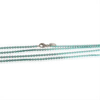 Sterling Silver  Thin Sparkle Chain Necklace
