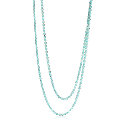 Sterling Silver  Thin Sparkle Chain Necklace