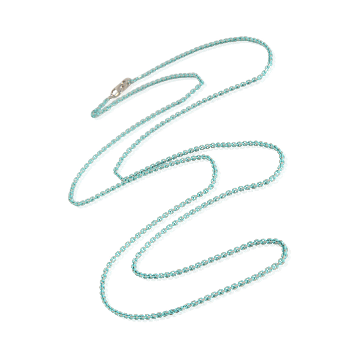 Sterling Silver  Thin Sparkle Chain Necklace