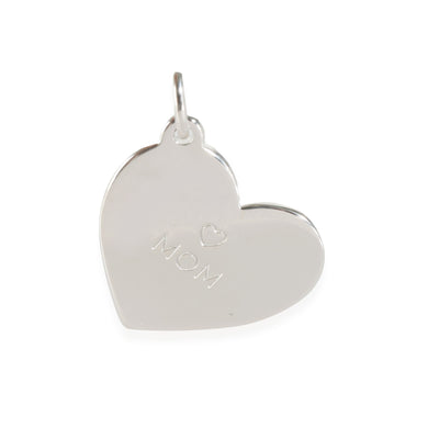 Sterling Silver  Mom Heart Charm