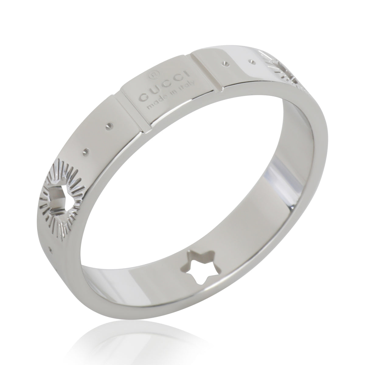 White Gold  Icon Star Ring