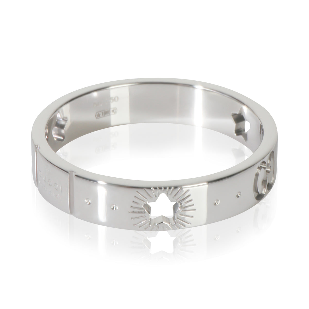 White Gold  Icon Star Ring