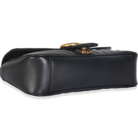 Black Calfskin Matelasse Medium GG Marmont Shoulder Bag